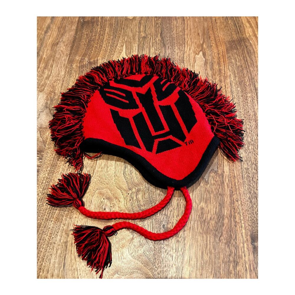 Universal Studios Transformers Hat Knit Tassels R… - image 3